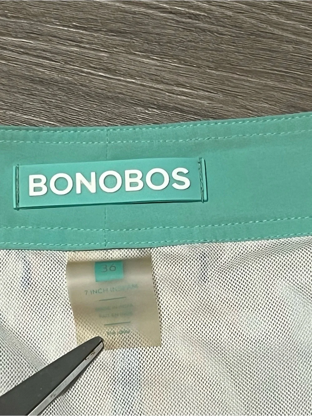 Bonobos Mens 36 Swim Trunks Shorts Lined Drawstring Striped Blue Red 7” Beach